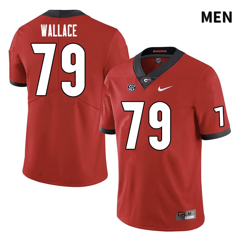 Georgia Bulldogs Men's Weston Wallace #79 Red Stitched College UGA Football Jersey 23BC012OK